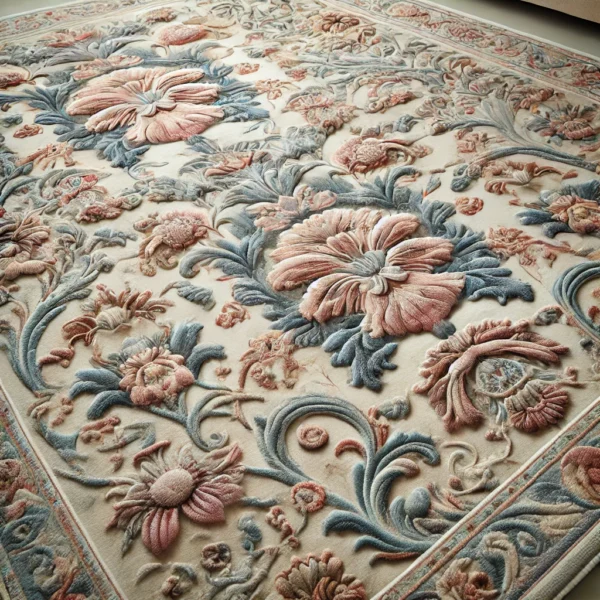 Elegant Floral Hand-Tufted Rug